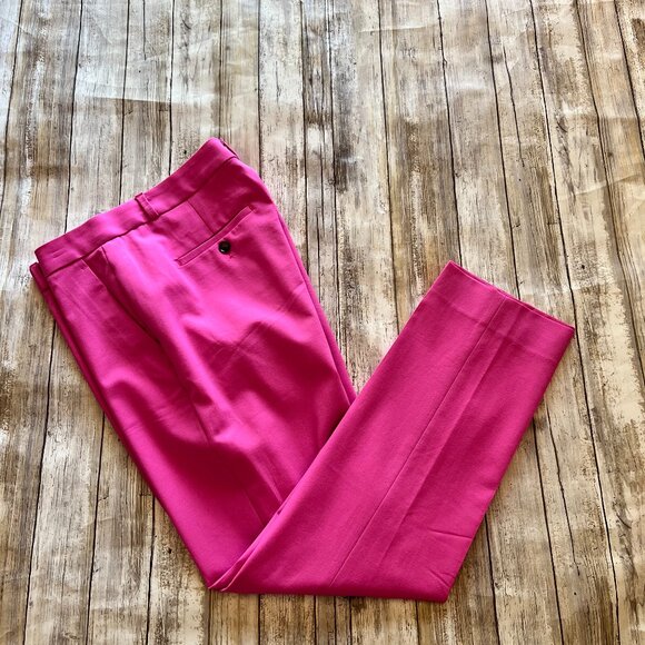 Banana Republic Hot Pink Avery Pants Crop Ankle Sz 6L - Picture 4 of 5